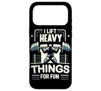 Haltérophilie I Lift Heavy Things for Fun Haltérophile Gym Coque pour iPhone 17 Pro Max