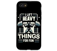 Haltérophilie I Lift Heavy Things for Fun Haltérophile Gym Coque pour iPhone SE (2020) / 7/8