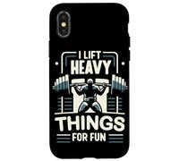 Haltérophilie I Lift Heavy Things for Fun Haltérophile Gym Coque pour iPhone X/XS