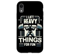 Haltérophilie I Lift Heavy Things for Fun Haltérophile Gym Coque pour iPhone XR