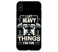 Haltérophilie I Lift Heavy Things for Fun Haltérophile Gym Coque pour iPhone XS Max