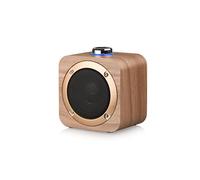 Halterrego Enceinte Bluetooth en Bois, BT V5.0, RMS 3W, Batterie Rechargeable de 1200mAh.