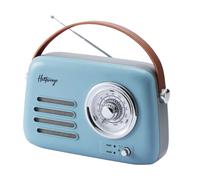 Halterrego Enceinte/radio Rétro 3 bleue bluetooth FM USB
