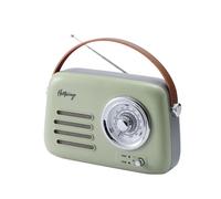 Halterrego Enceinte/radio rétro bluetooth FM USB