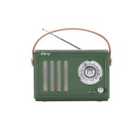 Halterrego Enceinte/radio rétro verte bluetooth FM USB