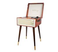 Halterrego Platine vinyle H Turn Cottage – Bluetooth – Effet cuir vintage – 4 pieds amovibles