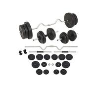 Vidaxl Ensemble D'haltères Et Barres D'haltères 60 Kg