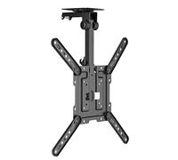 HALTERUNGSPROFI CM422L Support de plafond pour TV de qualité supérieure, inclinable jusqu'à 105° pour toit incliné, hauteur réglable, charge maximale 20 kg, VESA max. 400 x 400, jusqu'à 55"