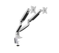 Halterungsprofi Office-GS324A Vérin à gaz de support d’écrans LED et LCD jusqu'à 32’’, VESA 75 x 75, 100 x 100 mm 2 Monitore Noir