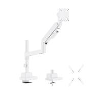 HALTERUNGSPROFI Office-GS812AEXWP Support de moniteur extra puissant avec colonne jusqu'à 27 kg jusqu'à 57" Bras de support avec ressort à gaz pour écrans LED LCD VESA 75 x 75 100 x 100 200 x 200