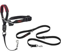 Halti Optifit 14324W Ensemble Combinaison de Licol et Laisse de Dressage pour empêcher Le Chien de Tirer Lors des promenades avec halti, avec Licol Optifit Moyen et Laisse à Double extrémité, Noir,