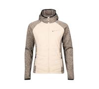 Halti Streams Hybrid Layer Veste d'extérieur à capuche pour femme Fog Beige Melange La fonction rencontre la liberté. Chaleur, liberté de mouvement et durabilité dans une veste de sport polyvalente