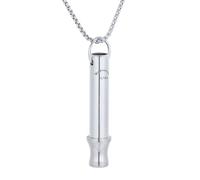 HALUKAKAH Collier de Respiration 417 Hz Fréquence de l’Amour | Réglage Méditatif Conscient | Collier Sifflet Anti-Anxiété et Anti-Stress | Thérapie Sonore et Respiration, Platine