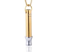 HALUKAKAH Collier de Respiration 528 Hz Fréquence de l’Amour | Réglage Méditatif Conscient | Collier Sifflet Anti-Anxiété et Anti-Stress | Thérapie Sonore et Respiration, Or