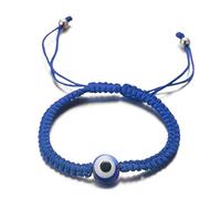 HALUKAKAH Evil Eye Bracelet for Women Men Handmade Braid Red Blue Black String Size Adjustable Protection Mal de Ojo Jewelry with Free Giftbox