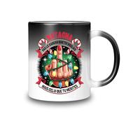 HALUMI Mug Magique Nom Personnalisé Citation Tu mérites ce cadeau doigt d'honneur Cadeau Humour Drôle Noël Fêtes Tasse Originale Céramique 330ml 440ml