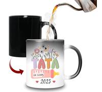 HALUMI Mug Magique Pour Super Tata - Tasse Originale Future Tata En Cours - Idée Cadeau Pour Tatie Tante Annonce Grossesse Enceinte Bébé Noël Anniversaire Femme Soeur Famille - Mug En Ceramique 330ml
