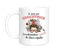 HALUMI Mug Nom Personnalisé Éducatrice Spécialisée - Tasse Originale Personnalisée Maitresse d'École Maternelle - Idée Cadeau Fin d'Année Scolaire Noël Fin De Contrat - Mug En Ceramique 330ml 440ml