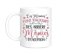 HALUMI Mug Pour Future Arrière Grand Mère - Tasse Originale Les Mamies Font Toujours Des Arrière-Mamies D'Exception - Idée Cadeau Annonce Grossesse Enceinte Bébé - Mug Ceramique Bicolore 330ml 440ml