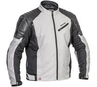 Halvarssons Solberg veste textile de moto imperméable, Noir/gris clair, Taille 50