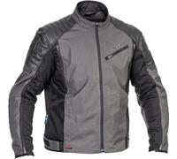 Halvarssons Solberg veste textile de moto imperméable, noir/gris foncé, Taille 50