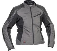 Halvarssons Solberg veste textile de moto pour dames imperméable à l’eau, noir/gris foncé, Taille 42