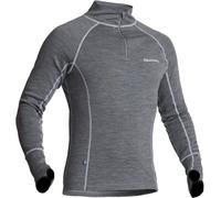 Halvarssons Warm Wool Chemise fonctionnelle à manches longues, gris, taille L pour homme