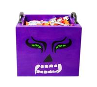 Halween Candy Box Halloween Treat Boxes, Wooden Square Candies Container, Party Bombons Founting Stuff pour la famille qui rassemble Hallowen Holiday Classroom School Birthday Students