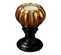 Halween Pumpkin Candle Holder - Porte-bougie en résine votive | Bougie en forme de décoration pour la pièce maîtresse de la table de fête d'Halloween et un écran hanté House, idéal pour la décoration