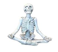 Halween Skeleton Decor - Statue Effrayante Résine De Sculpture De Méditation D'Halloween, Effrayant Zombie Mom Skeleton, Décor D'Halloween, Décoration De Brouillons Résistant Au Mauvais Temps Pour
