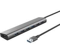 Halyx Hub Usb 7 Ports Usb-A 3.2 Gen 1, Data Hub Avec Port D'Alimentation Usb-C, 5 Gbps Haute Vitesse, Adaptateur Usb Compact Multiport Pour Ordinateur Portable, Macbook Pro/Air, Windows