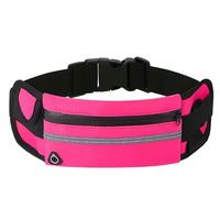Ham-Hash Sac banane de sport ultra léger - Étanche - Pour iPhone, Samsung, Huawei, Xiaomi - Universel - Réglable - Avec bandes réfléchissantes - Bleu, rose, rose bonbon, 70-120 Centimeter Verstellbar