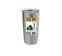 Ham Radio CQ DX Amateur Operator Antenna Transceiver Design Gobelet isotherme en acier inoxydable double paroi