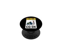 Ham Radio CQ DX Amateur Operator Antenna Transceiver Design PopSockets PopGrip Adhésif
