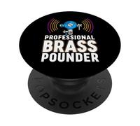 Ham Radio CW Professional Brass Pounder Morse Code PopSockets PopGrip Adhésif