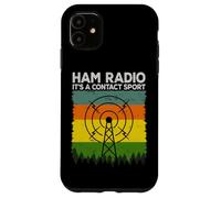 Ham Radio It's A Contact Sport Continuous Wave Amateur Radio Coque pour iPhone 11