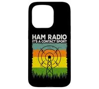 Ham Radio It's A Contact Sport Continuous Wave Amateur Radio Coque pour iPhone 15 Pro