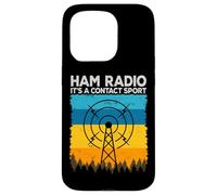Ham Radio It's A Contact Sport Continuous Wave Amateur Radio Coque pour iPhone 15 Pro