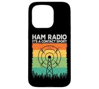 Ham Radio It's A Contact Sport Continuous Wave Amateur Radio Coque pour iPhone 15 Pro