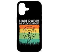 Ham Radio It's A Contact Sport Continuous Wave Amateur Radio Coque pour iPhone 17