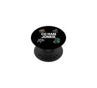 Ham Radio Operator CQ Ham Junkie Amateur Broadcaster PopSockets PopGrip Adhésif