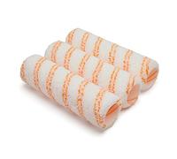 HAM Trade Lot de 3 manchons à poils mi-longs Blanc/orange 22,9 cm