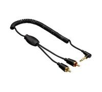 Hama 0.75m 2 x RCA - 3.5mm m/m câble audio 0,75 m 3,5mm Noir
