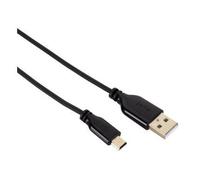 Hama 0.75m, USB2.0 Mini-B/USB2.0-A câble USB 0,75 m USB A Mini-USB B 0,48 Gbit/s Noir