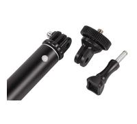 Hama Perche télescopique "Selfie 90" (tige de télescope de voyage à tête inclinable pour smartphones, appareils photo et caméras d'action GoPro, monopode) Noir