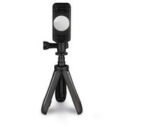 Hama Pocket Mini-trépied 1/4 pouce Hauteur de travail=10 - 20 cm noir avec support pour smartphone