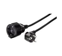 Hama Rallonge de câble d'alimentation Profi CEE 7/7 (F/M) 5 m moulée noire