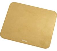 Hama Tapis de Souris d'ordinateur Velvet (Surface Douce, Fond en Caoutchouc, pour Souris de Type Rustique, Polyester, 22 x 0,2 x 18 cm) Moutarde