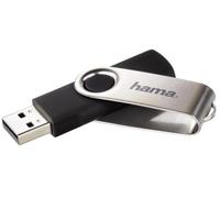 Hama - 00108071 - 128gb Rotation USB 2.0 Flash Lecteur - 10 MB/S, Noir/Argent