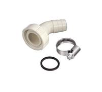 Xavax Raccord de siphon pour tuyaux de vidange lave-linge et lave-vaisselle Blanc/Argent